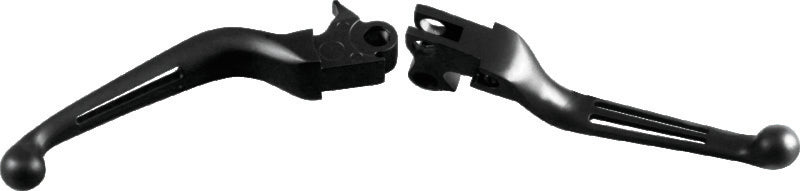 Bikers Choice 482861 96-16 Big Twin W/ Cable Clutch 96-03 XL Black Slotted Lever Set