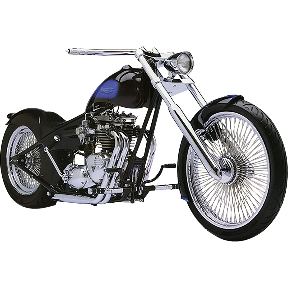 Headwinds Headlight Housing 5-3/4" Vampire Concours Rocket Chrome - 1-5900VCA For Harley 1980-2017