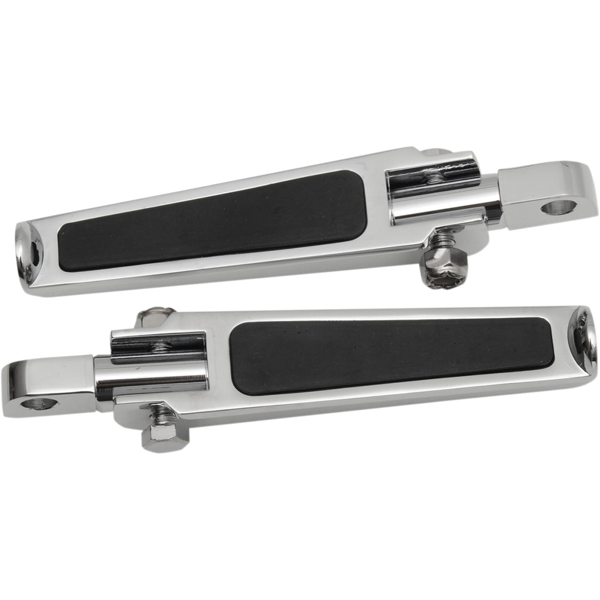DRAG SPECIALTIES 1904-6453 Footpegs with Rubber Inlay Straight Male Mount Footpegs