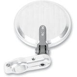 CRG Hindsight LS Folding Bar-End Mirror Side View Round Silver Right Each - HSLS-201-R