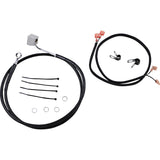 Drag Specialties Stainless Steel Brake Line Kit Rear Black For Harley Softail 1987-1999