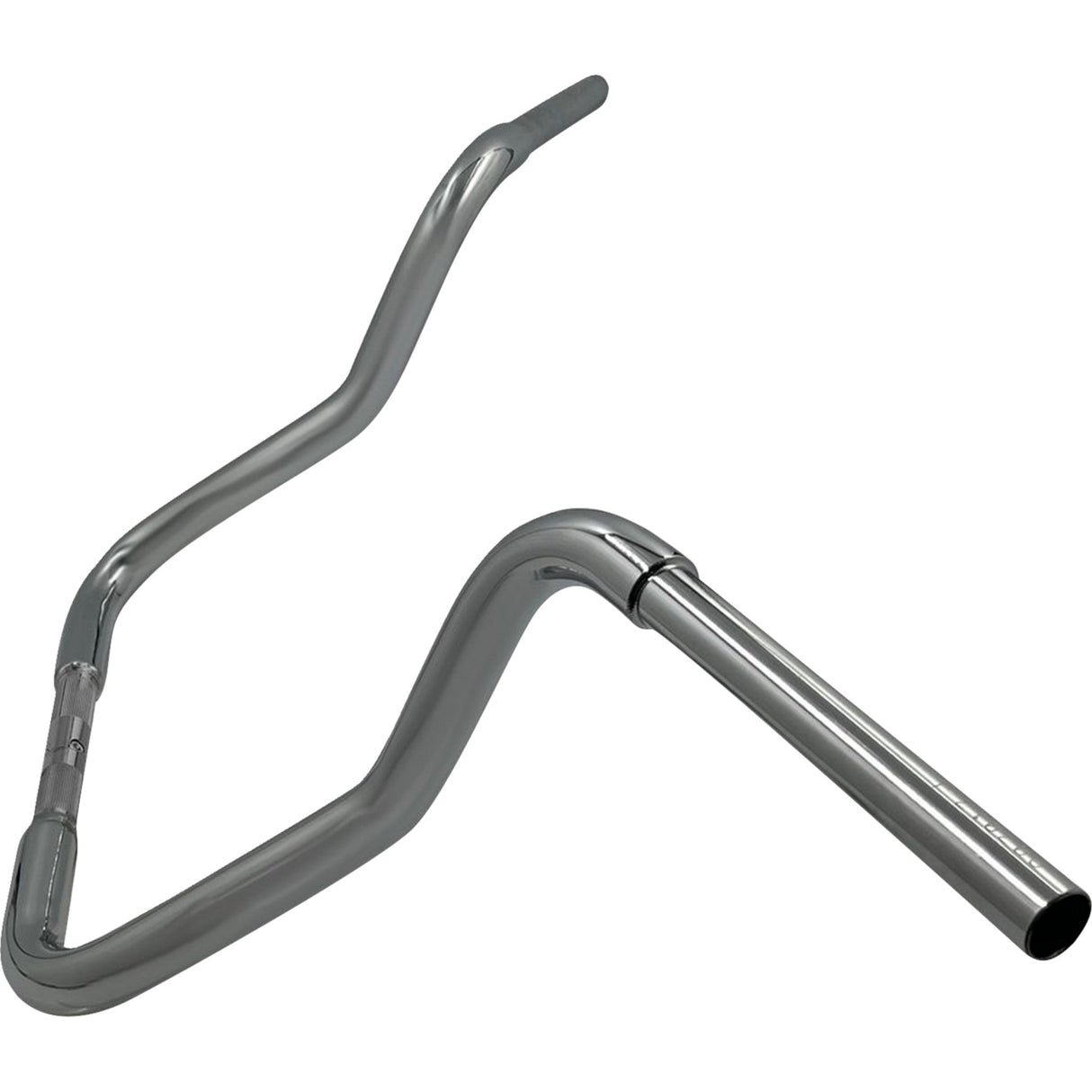 FAT Baggers INC. 1-1/4" EZ Install Round Top Handlebar Reduced Reach 13" Chrome - 903013 For Harley Touring 2008-2025