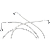 Magnum Shielding Designer Series Front Lower Brake Line Kit Polished Stainless - 57010 For Harley Touring 2008-2013
