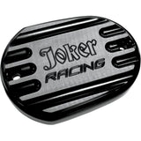 Joker Machine Front Brake Master Cylinder Cover Joker Logo Black - 10-381B For Harley Sportster 2006-2022