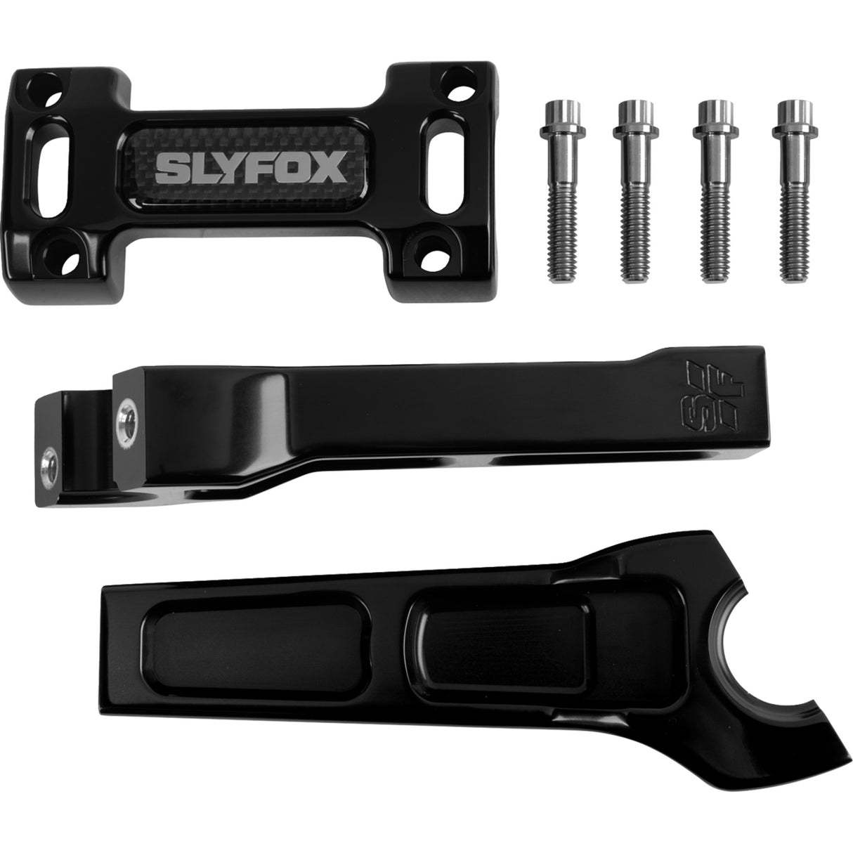 SLYFOX 0602-1535 SF-1003-06-B Handlebar Riser Kit straight - 1-1/8" clamping - 6" rise - black