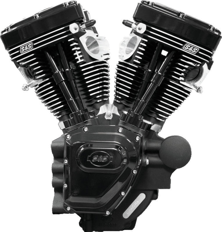 S&S Cycle BT T111 Black Edition Longblock Engine 585 GE Cams - 310-0830A For Harley Motorcycles 1999-2006