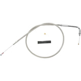 DRAG SPECIALTIES 0651-0115 Stainless Braided Idle Cable 30"