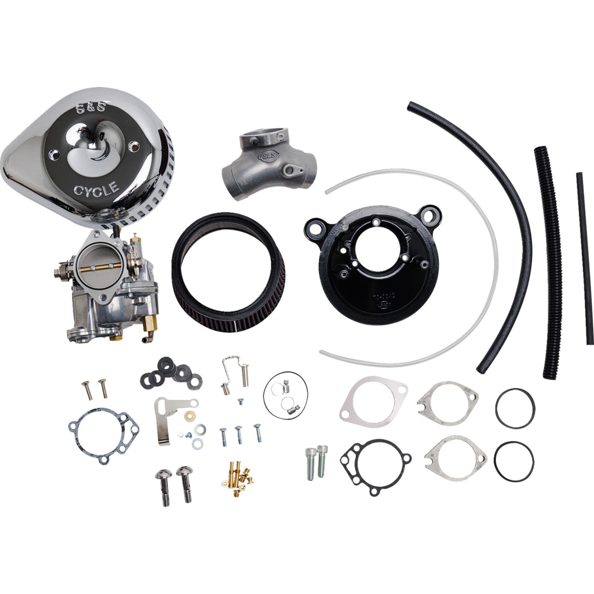 S&s Cycle Carburetor W Stealth Air Cleaner - 110-0150 For Harley Motorcycles 1999-2005