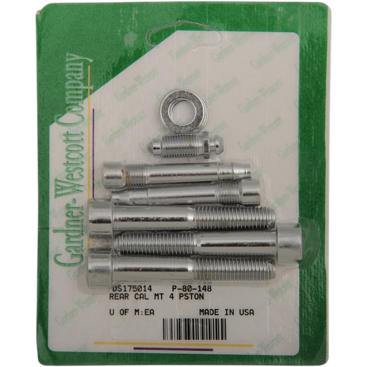 Gardner-Westcott Caliper Mounting Bolt Kit Brake Caliper Socket-Head Rear - P-80-148 For Harley Motorcycles 2000-2007