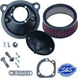 S&S Cycle Super Stock™ Stealth Air Cleaner Kit Black - 170-0302E For Harley Sportster 2007-2022