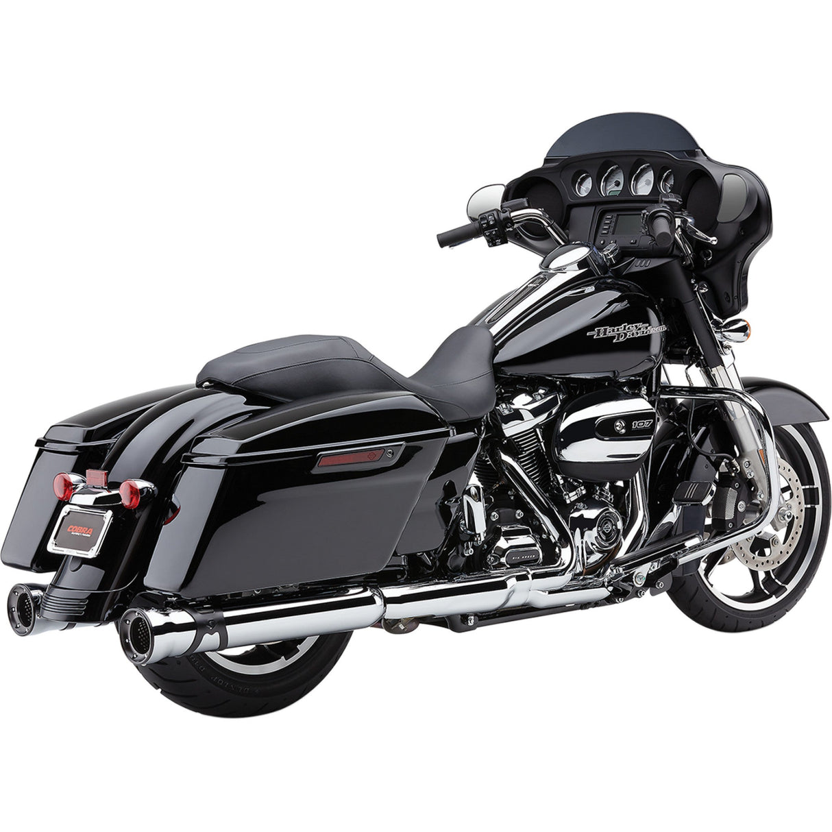 COBRA 1801-1053 6216 Race Pro Slip-On Mufflers - Chrome - FL