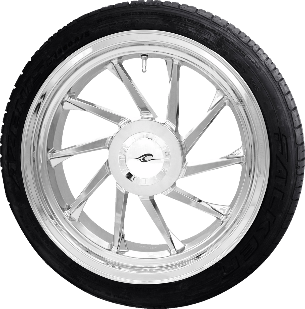 Hurricane 3D Rear Right Wheel - Chrome (18") | Falken Tire (215/45ZR18) - 0336-0017