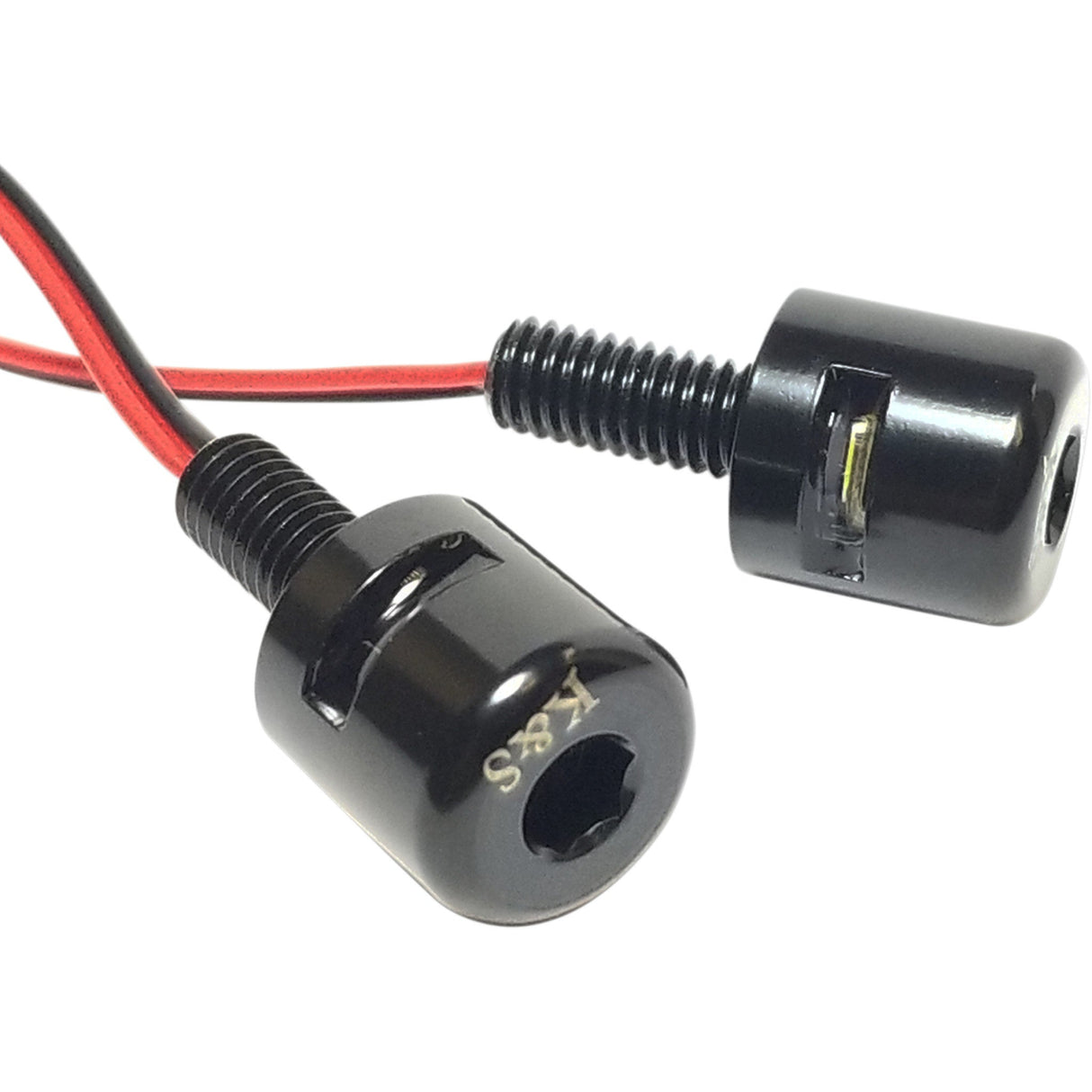 K&S TECHNOLOGIES 2030-0975 25-9160B LED License Plate Mounting Bolts LED License Plate Bolts - White LED