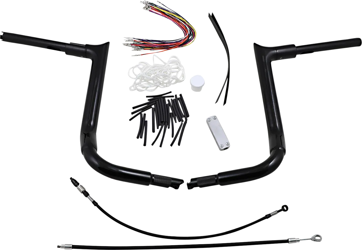 1-1/2" EZ Install Pointed Top Handlebar Kit - Electra, Street & Tri Glide 2008-2013 (Incl. EFI/Anniv./Police)