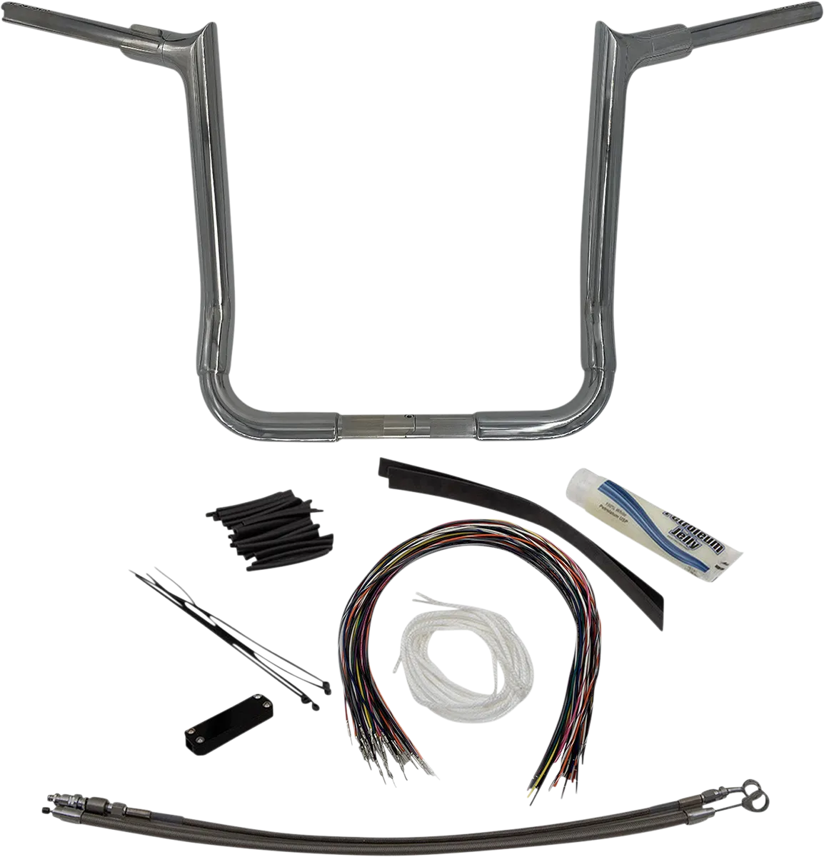 1-1/2" EZ Install Pointed Top Handlebar Kit - Electra, Street & Tri Glide 2008-2013 (Incl. EFI/Anniv./Police)
