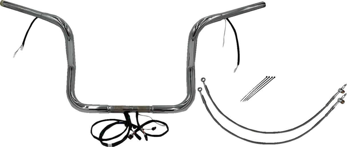 EZ Install Wired 1-1/4" Round Top Handlebar Kit - Street, Electra & Tri Glide 2016Ð2020