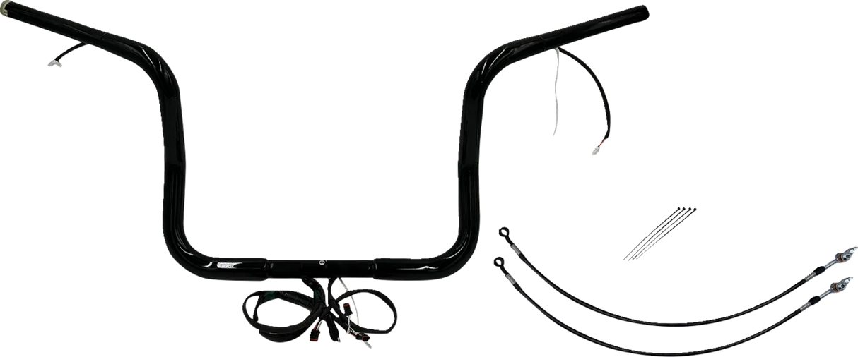 EZ Install Wired 1-1/4" Round Top Handlebar Kit - Street, Electra & Tri Glide 2016Ð2020