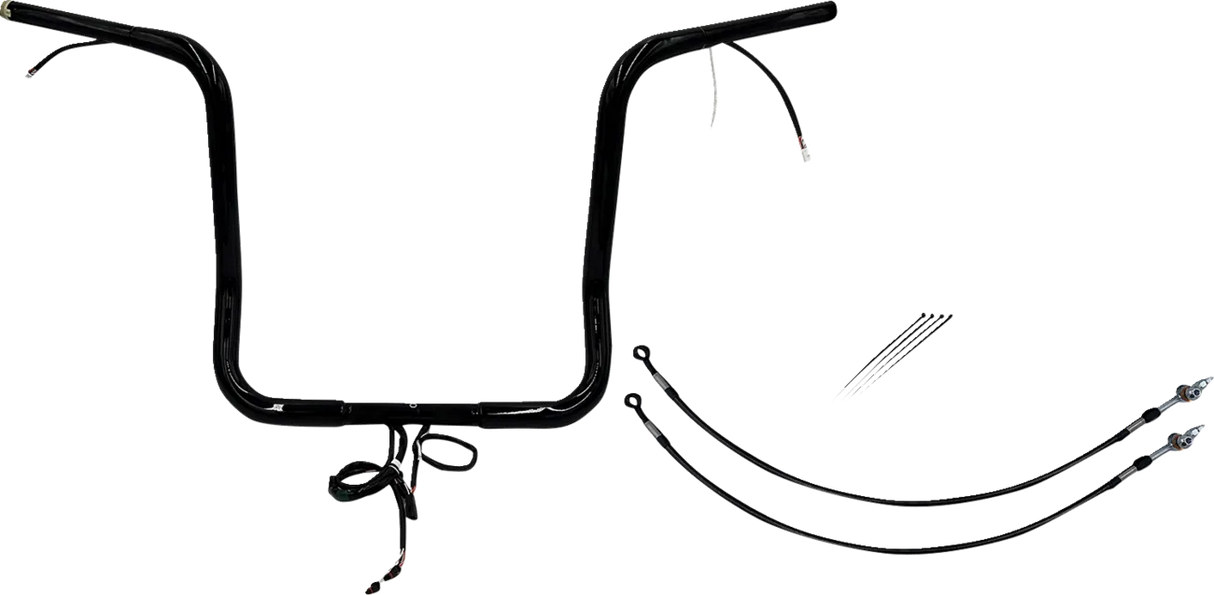 EZ Install Wired 1-1/4" Round Top Handlebar Kit - Street, Electra & Tri Glide 2016Ð2020