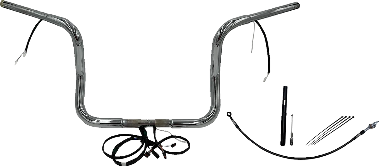 EZ Install Wired 1-1/4" Round Top Handlebar Kit - Street, Electra & Tri Glide 2021Ð2022