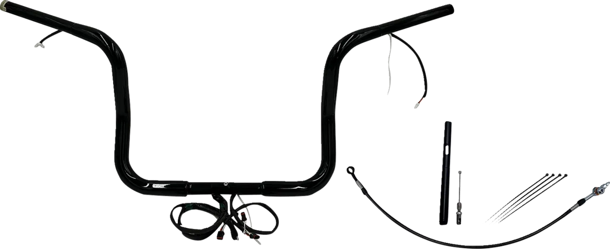EZ Install Wired 1-1/4" Round Top Handlebar Kit - Street, Electra & Tri Glide 2021Ð2022