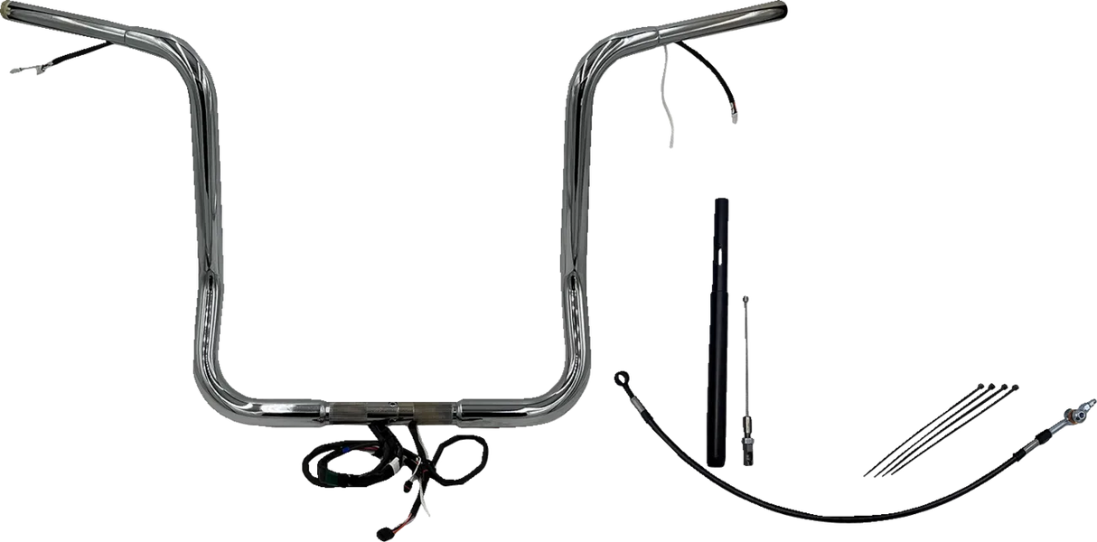 EZ Install Wired 1-1/4" Round Top Handlebar Kit - Street, Electra & Tri Glide 2021Ð2022