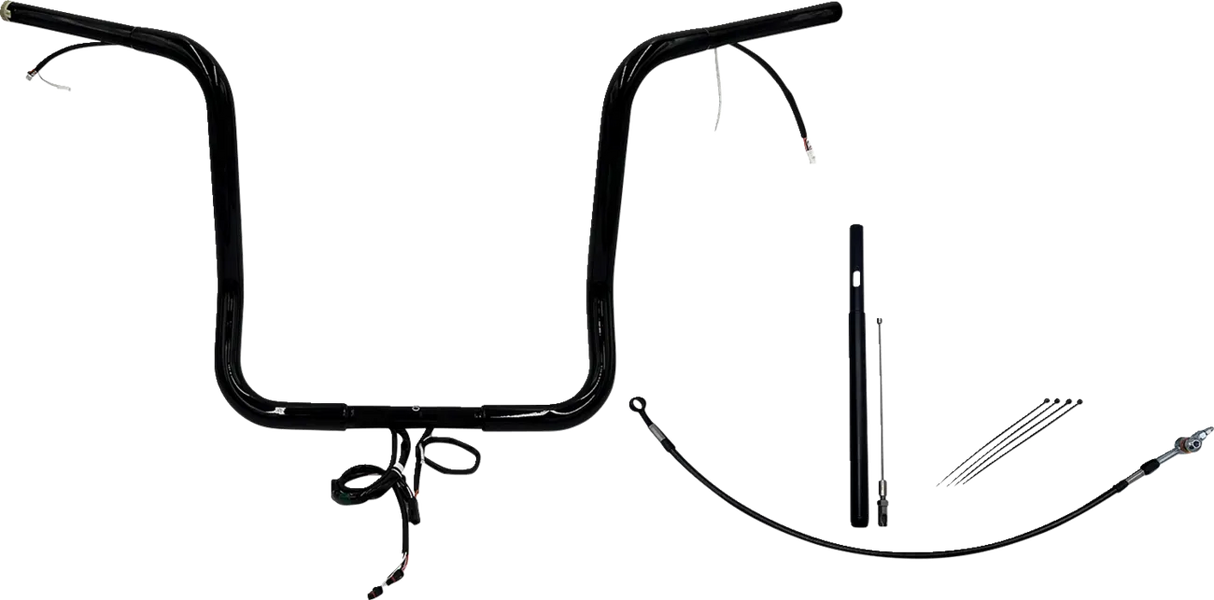 EZ Install Wired 1-1/4" Round Top Handlebar Kit - Street, Electra & Tri Glide 2021Ð2022
