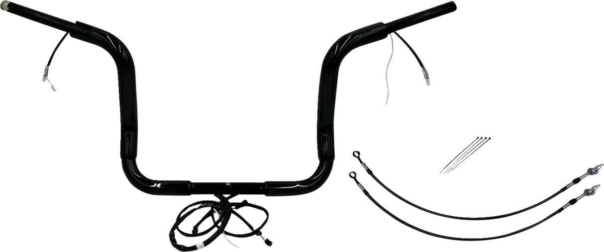 EZ Install Wired 1-1/2" Round Top Handlebar Kit - Electra, Street & Tri Glide 2014-2015