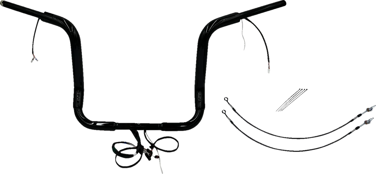 EZ Install Wired 1-1/2" Round Top Handlebar Kit - Electra, Street & Tri Glide 2016-2020