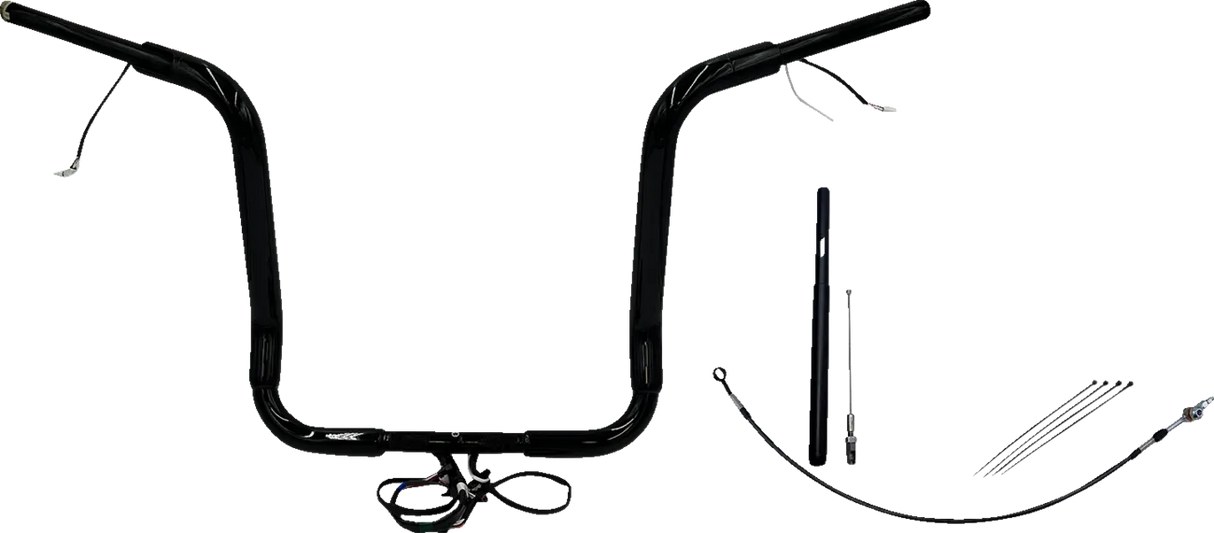 EZ Install Wired 1-1/2" Round Top Handlebar Kit - Electra, Street & Tri Glide 2021-2022