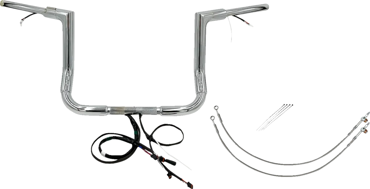 EZ Install Wired 1-1/2" Flat Top Handlebar Kit - Electra, Street & Tri Glide 2014-2015