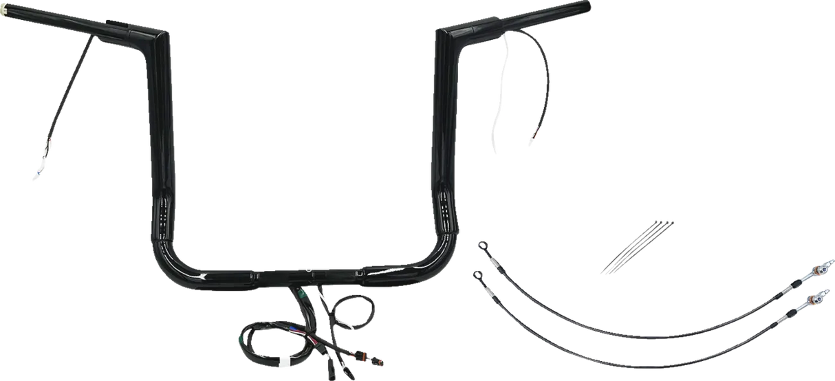 EZ Install Wired 1-1/2" Flat Top Handlebar Kit - Electra, Street & Tri Glide 2014-2015