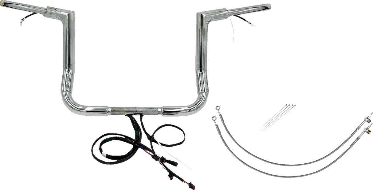 EZ Install Wired 1-1/2" Flat Top Handlebar Kit - Electra, Street & Tri Glide 2016-2020