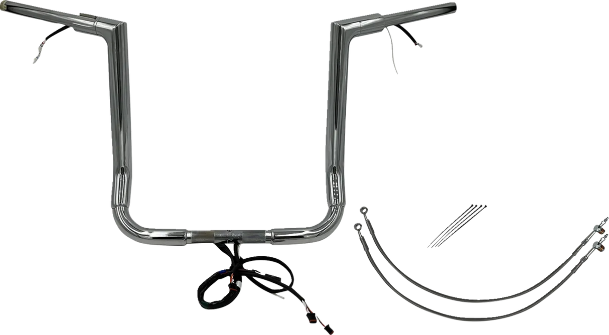 EZ Install Wired 1-1/2" Flat Top Handlebar Kit - Electra, Street & Tri Glide 2016-2020