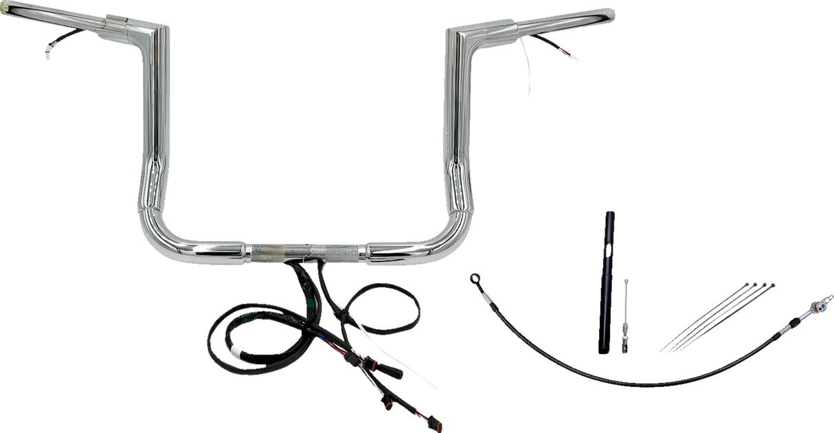 EZ Install Wired 1-1/2" Flat Top Handlebar Kit - Electra, Street & Tri Glide 2021-2022