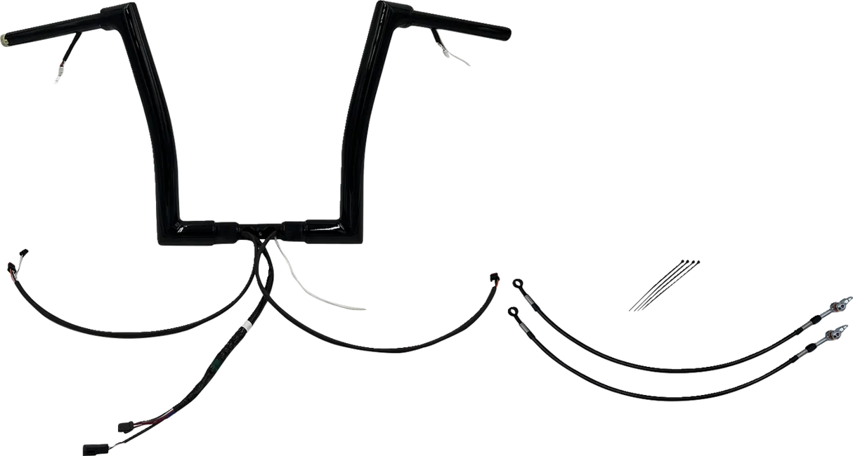 EZ Install Wired 1-1/2" Flat Top Handlebar Kit - Road Glide & CVO 2015