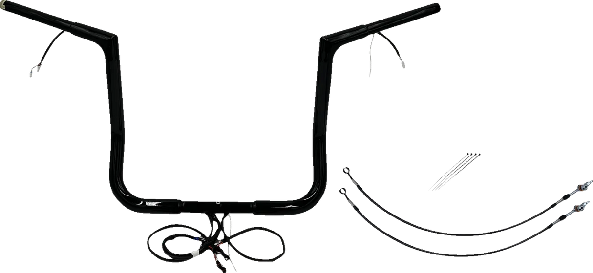 EZ Install Wired 1-1/2" Flat Top Handlebar Kit - Electra, Street, Tri Glide & Police 2014-2015