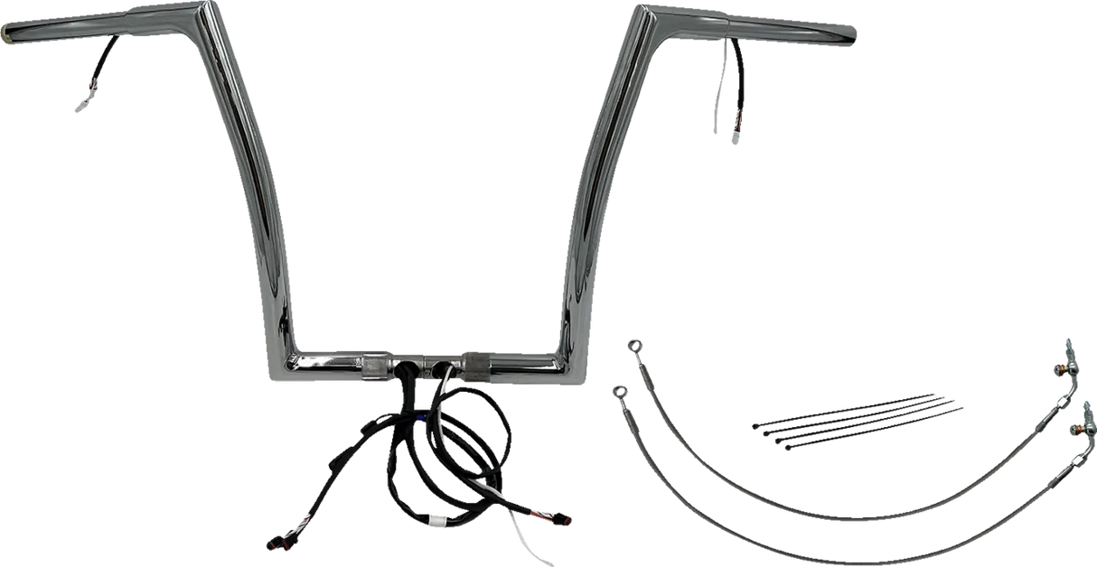 EZ Install Wired 1-1/4" Flat Top Handlebar Kit - Road Glide & CVO 2015