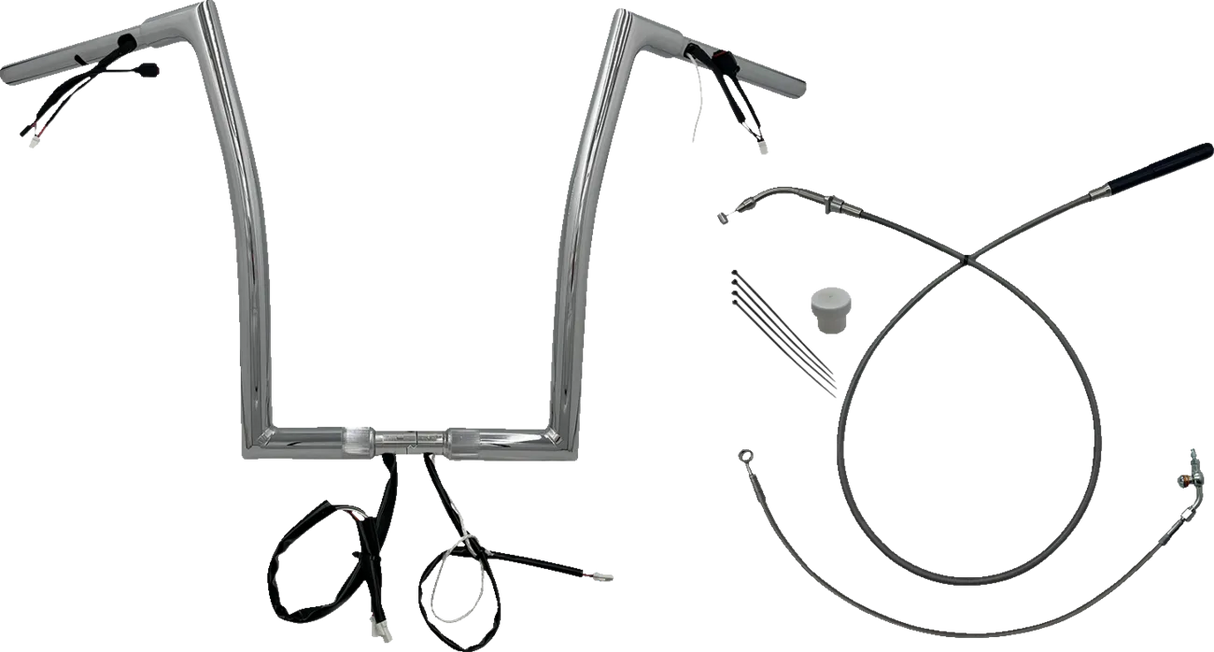 EZ Install Wired Handlebar Kit 1-1/4" Flat Top - Road Glide & CVO 2023-2025