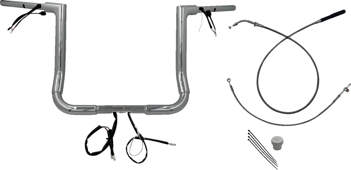 1-1/2" EZ Install Flat Top Handlebar - Street Glide & CVO 2023-2024
