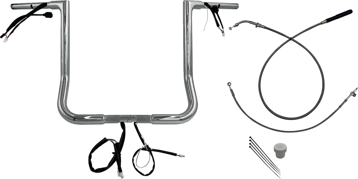 EZ Install Wired Handlebar Kit 1-1/4" Flat Top - Street Glide, CVO & Ultra 2023-2025