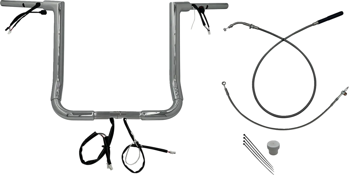 EZ Install Wired 1-1/2" Flat Top Handlebar Kit - Street Glide & CVO 2023-2024