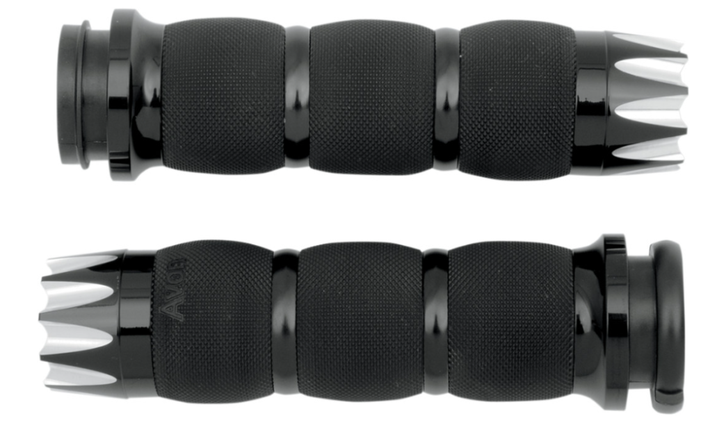 AVON GRIPS 0630-1185 AIR-90-AN-FL-EX Excalibur Air Cushioned Grips Air Cushioned - TBW - Black