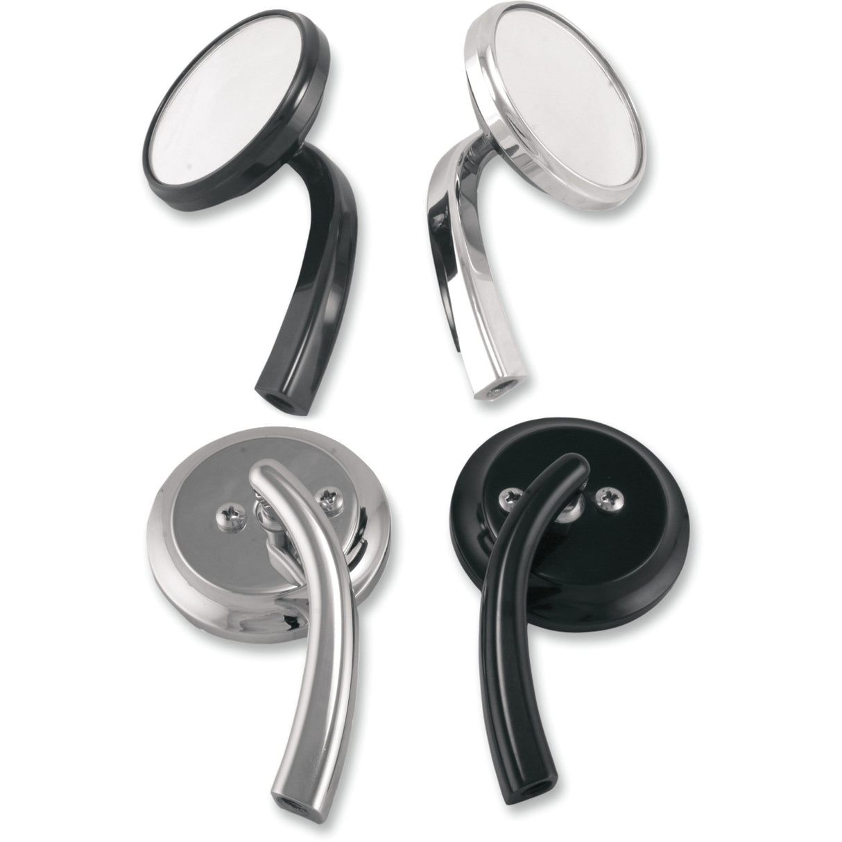 Todd's Cycle Shooter Mirror Shooter Side View Round Chrome Right Each - SMR-1