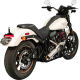 Trask 2-Into-1 Big Sexy Exhaust System Natural - TM-5130 For Harley Softail 2018-2024