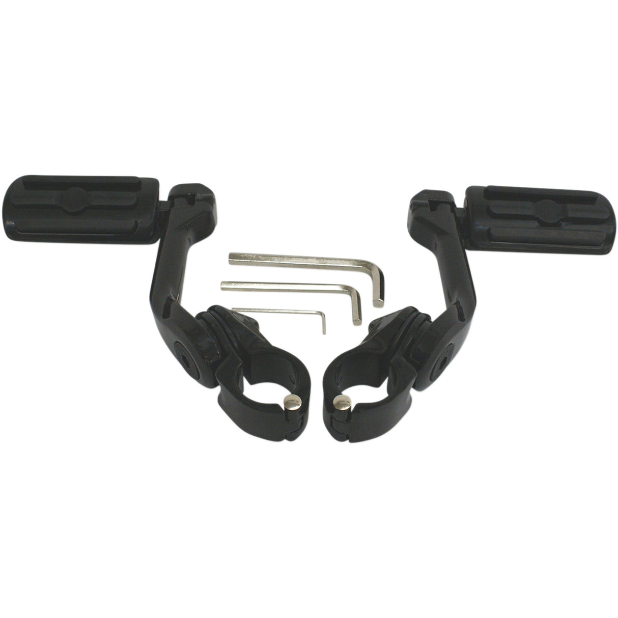 RIVCO PRODUCTS 1624-0360 MV110MB Highway Pegs With Mounting Arms Highway Peg Mount - Black