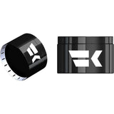 Khrome Werks Turbine Grips Custom Contour TBW Black - 500120 For Harley Motorcycles 2008-2024