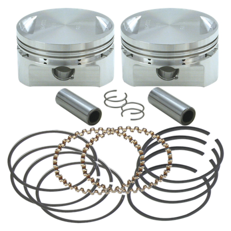 S&S Cycle BT 3-1/2in .020in Bore Forged Stroker Piston Kit - 106-5556 For Harley Motorcycles 1984-1999