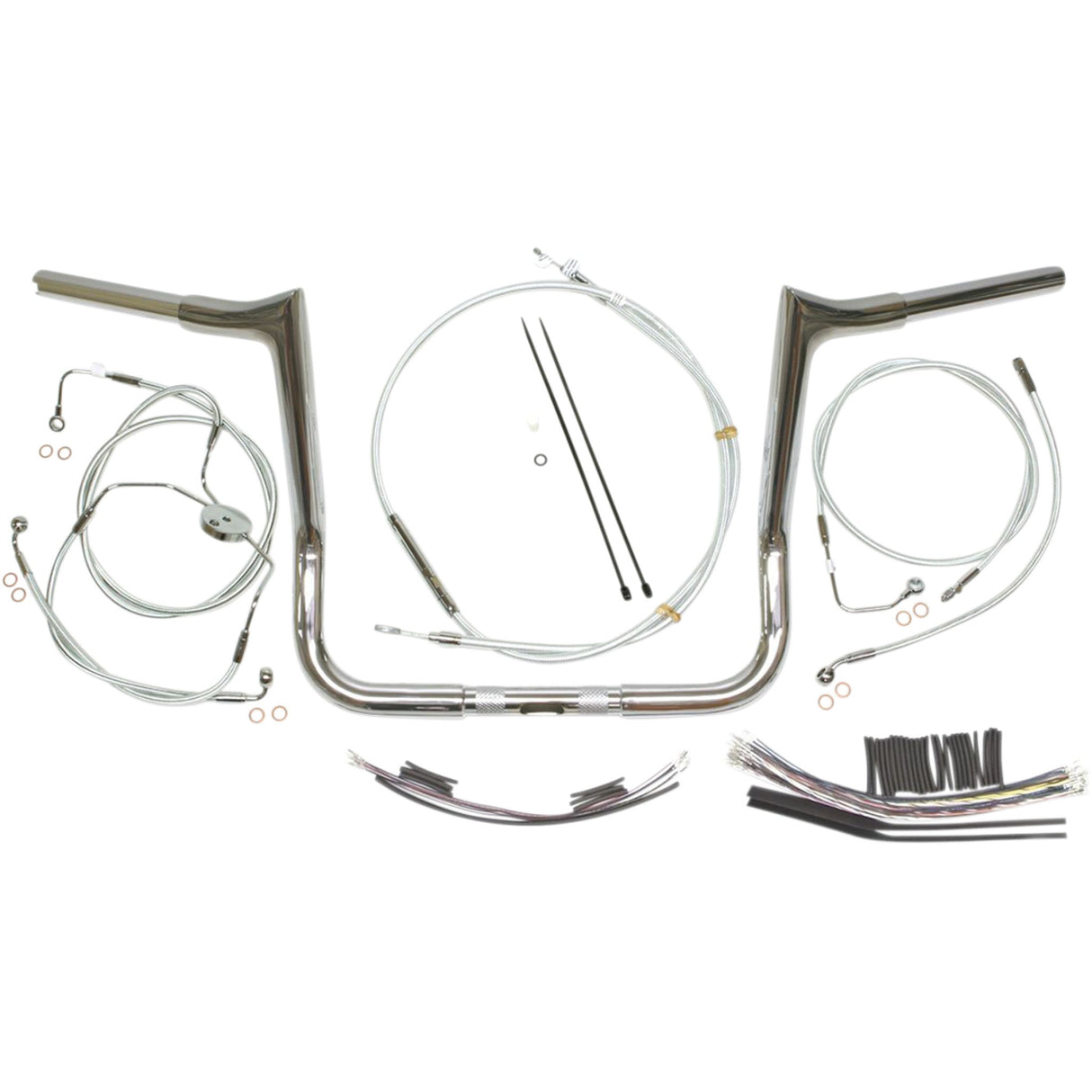 Magnum Shielding 1-1/4" Viking Handlebar Installation Kit Sterling Chromite II® For Harley Touring 2008-2013