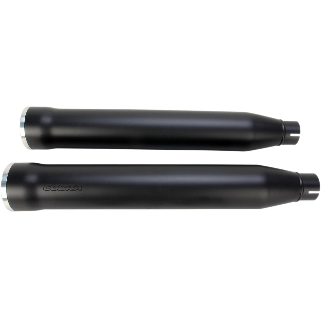 Cobra Slip-On Mufflers With Race Pro Tips 3" Black - 6053B For Harley Softail 2007-2017