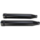 Cobra Slip-On Mufflers With Race Pro Tips 3" Black - 6053B For Harley Softail 2007-2017